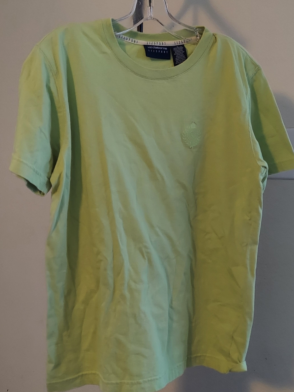 Liz Claiborne Light Green Short Sleeve Crewneck Tee